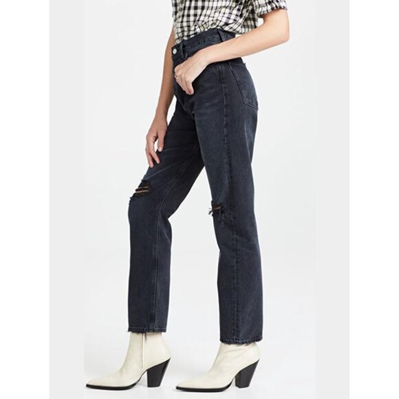 Agolde 90s Pinch Waist High Rise Straight Jean Size 23 - Picture 3 of 16